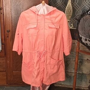 Linen cargo jacket 3X